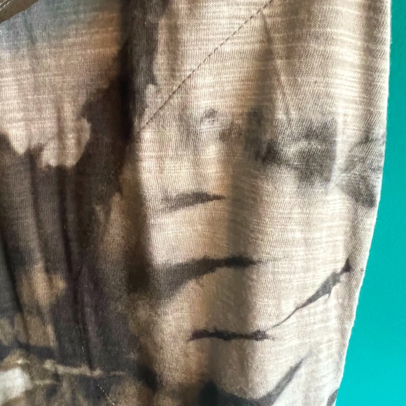 Belle by Kim Gravel Slub Knit Tank Dress + Matching Shrug. Olive Tie Dye. 2X - Picture 9 of 13